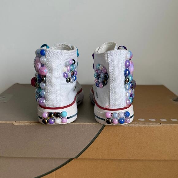 Converse Chuck Taylor Custom Toddler Sneakers - SZ 9 C - Picture 6 of 12